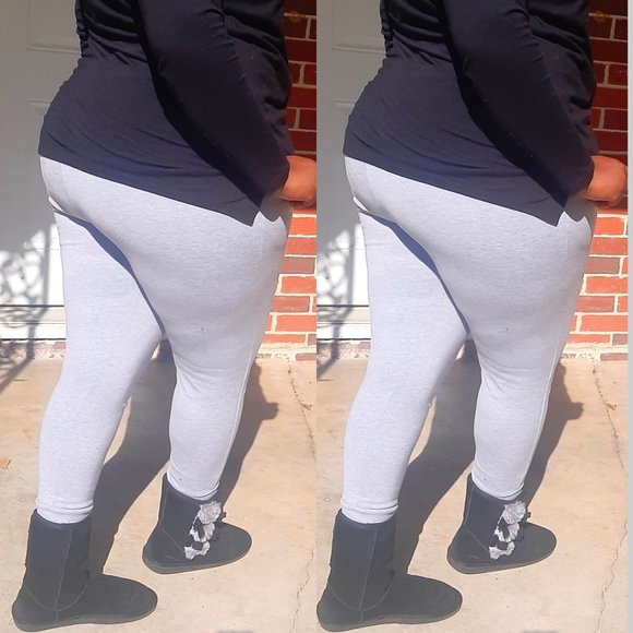 Grey Sweatpants with Drawstring Waist, Ladies Jogger Sweatpants Grey - Picture 3 of 5